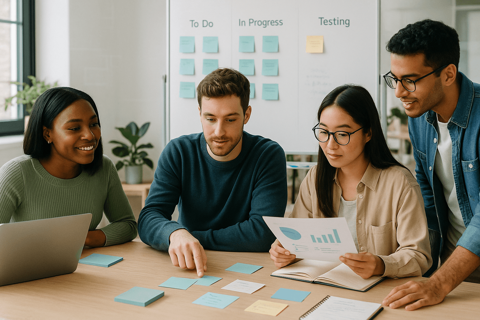Editorial cover showing people collaborating on useful work and visible proof for How to Keep Collaboration Moving After the First Reply.